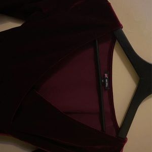 Velvet long sleeve tops bundle